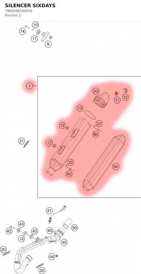 Diagram preview: SILENCER SIXDAYS (7900508100059)
