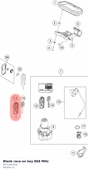 Diagram preview: Blank race-on key 868 MHz (60711067010)