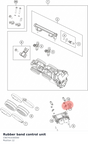 Diagram preview: Rubber band control unit (C90741030000)