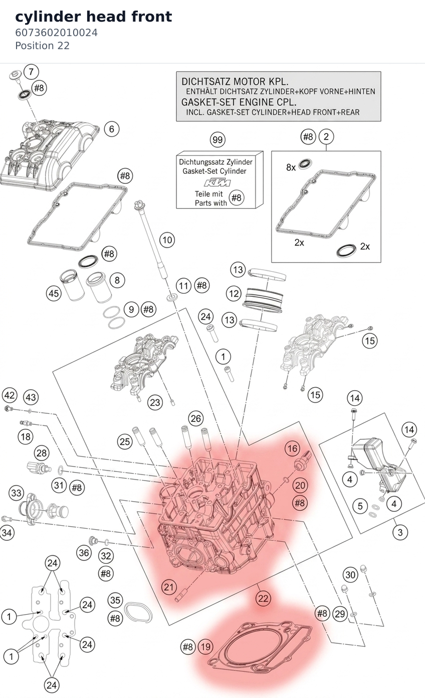 Diagram preview: cylinder head front (6073602010024)