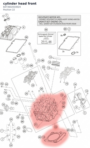 Diagram preview: cylinder head front (6073602010024)