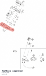 Diagram preview: Dashboard support rear (93014061000)