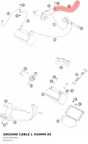 Diagram preview: GROUND CABLE L 450MM        05 (61011097000)