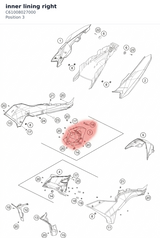 Diagram preview: inner lining right (C61008027000)