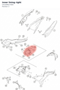 Diagram preview: inner lining right (C61008027000)