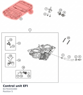 Diagram preview: Control unit EFI (61741031000)