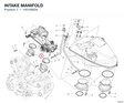 INTAKE MANIFOLD 14010663A diagram position