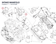 INTAKE MANIFOLD 14010762B diagram position