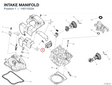 INTAKE MANIFOLD 14011022A diagram position