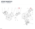 INTAKE MANIFOLD 14020262A diagram position