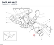 DUCT, AIR INLET 14020272A diagram position