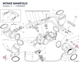 INTAKE MANIFOLD 14020632A diagram position