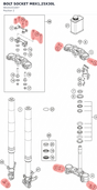 Diagram preview: BOLT SOCKET M8X1,25X30L (90101031007)