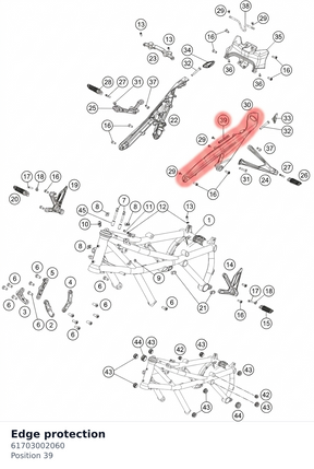 Diagram preview: Edge protection (61703002060)