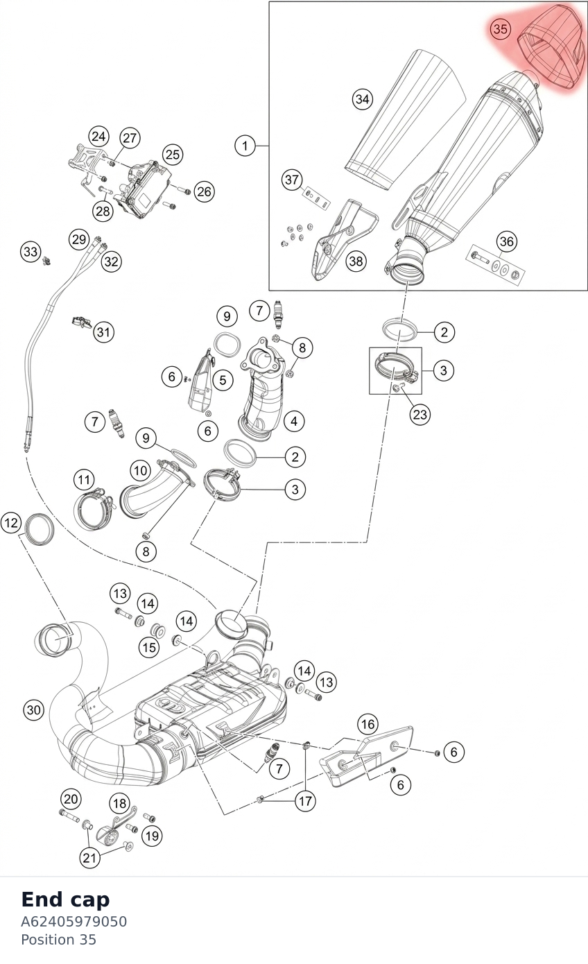 Diagram preview: End cap (A62405979050)