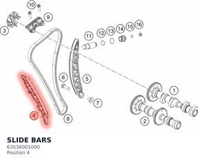Diagram preview: SLIDE BARS (63536001000)