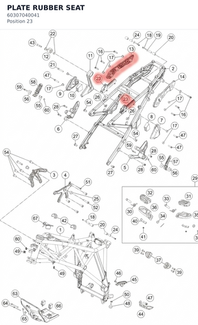 Diagram preview: PLATE RUBBER SEAT (60307040041)