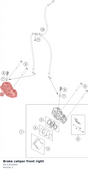 Diagram preview: Brake caliper front right (64113016000)