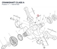 CRANKSHAFT CLASS A 14621874AA diagram position
