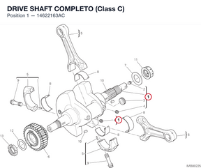 DRIVE SHAFT COMPLETO (Class C) 14622163AC diagram position