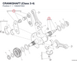 CRANKSHAFT (Class 3-4) 14622373AC diagram position