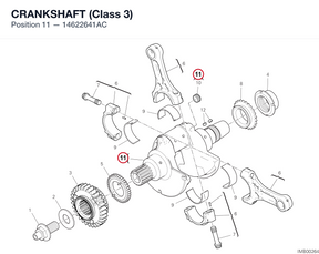 CRANKSHAFT (Class 3) 14622641AC diagram position