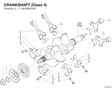 CRANKSHAFT (Class 4) 14622691AD diagram position