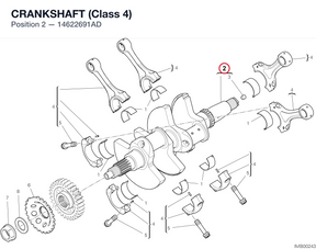 CRANKSHAFT (Class 4) 14622691AD diagram position