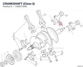 CRANKSHAFT (Class 2) 14622712AB diagram position