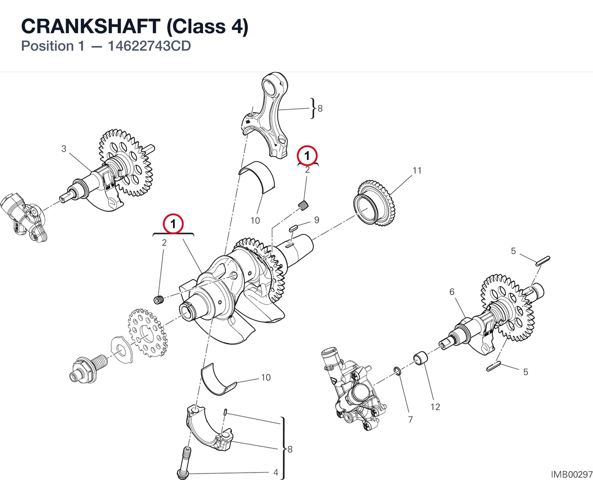 CRANKSHAFT (Class 4) 14622743CD diagram position