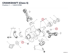 CRANKSHAFT (Class 5) 14623101BE diagram position