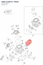 Diagram preview: tube 3,2x9.0 L 75mm (61041095075)