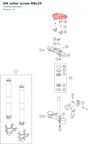 Diagram preview: HH collar screw M8x25 (C0000250802500)