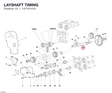 LAYSHAFT TIMING 14710141A diagram position