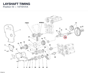 LAYSHAFT TIMING 14710141A diagram position