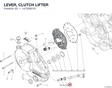 LEVER, CLUTCH LIFTER 14720921D diagram position