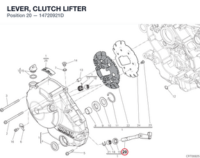 LEVER, CLUTCH LIFTER 14720921D diagram position