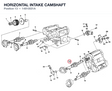 HORIZONTAL INTAKE CAMSHAFT