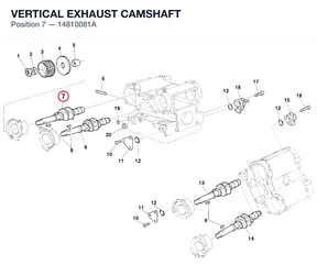 VERTICAL EXHAUST CAMSHAFT