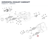 HORIZONTAL EXHAUST CAMSHAFT
