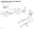 HORIZONTAL EXHAUST CAMSHAFT
