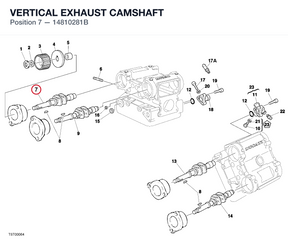 VERTICAL EXHAUST CAMSHAFT