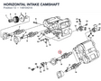 HORIZONTAL INTAKE CAMSHAFT