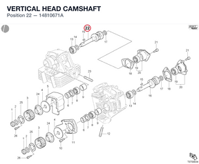 VERTICAL HEAD CAMSHAFT