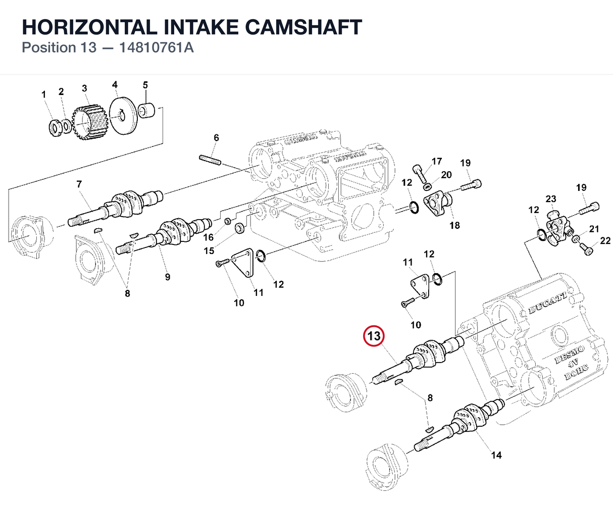 HORIZONTAL INTAKE CAMSHAFT