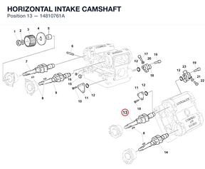 HORIZONTAL INTAKE CAMSHAFT