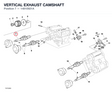 VERTICAL EXHAUST CAMSHAFT