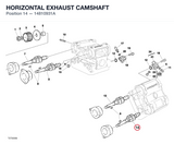 HORIZONTAL EXHAUST CAMSHAFT