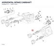 HORIZONTAL INTAKE CAMSHAFT