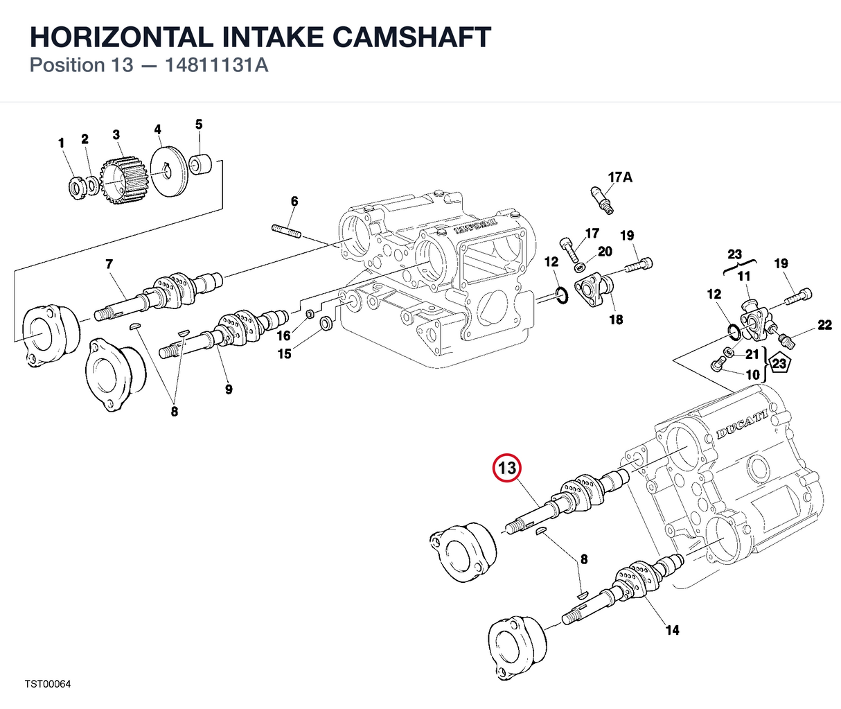 HORIZONTAL INTAKE CAMSHAFT